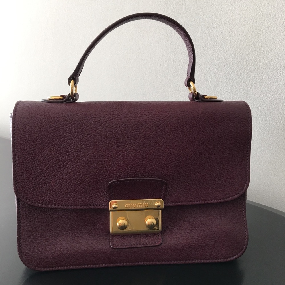 Miu Miu Madras Top Handle Bag